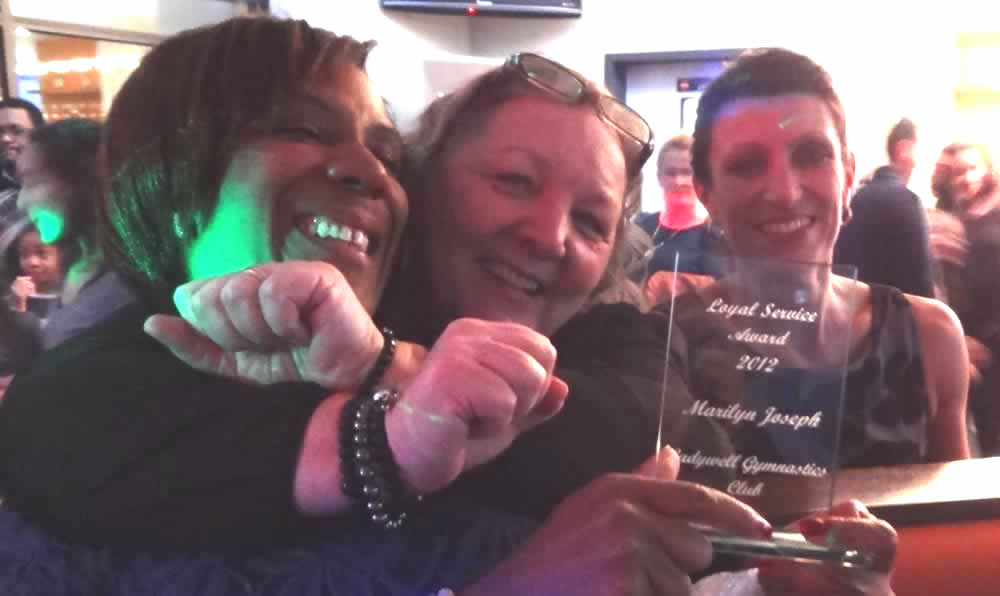 Marilyn with her Loyal Service Award