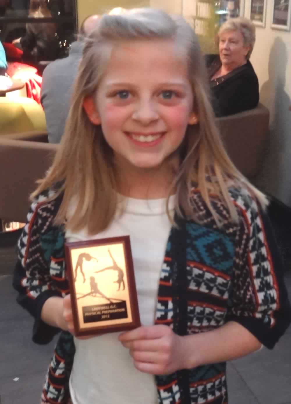 Grace with her Award