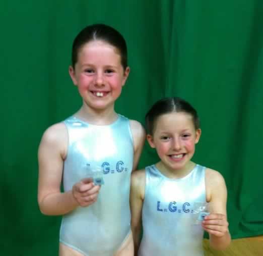 Megan and Lily with their Medals