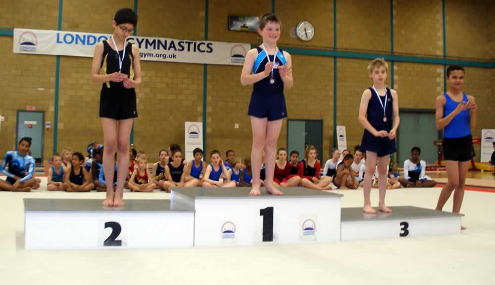 Benjamin on the podium