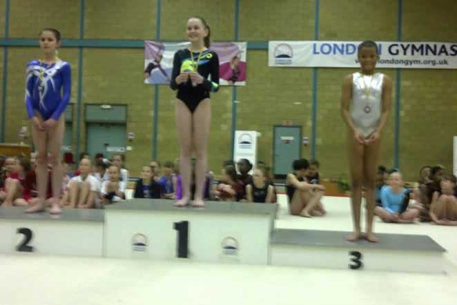 Tianna on the podium