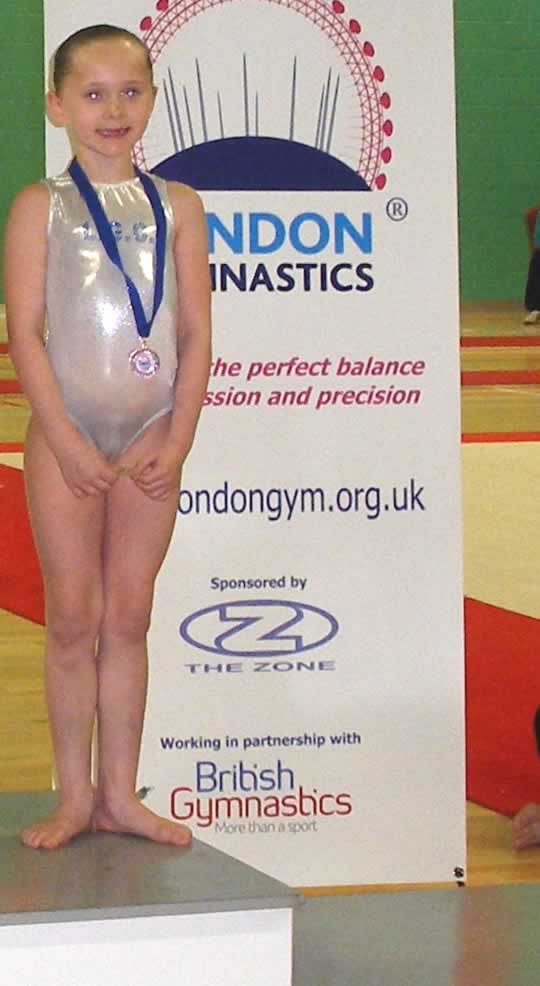Maisie on the podium