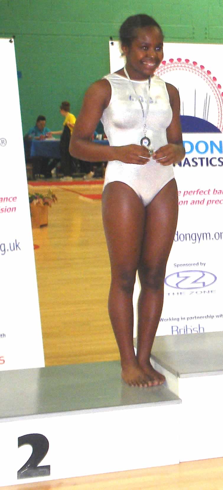 Omodara on the podium