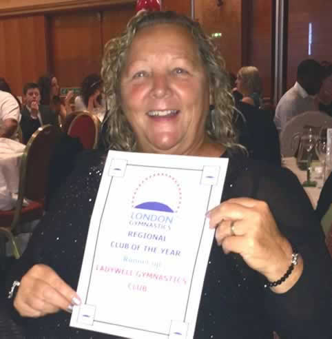 Jodi with her Certificate and Pin