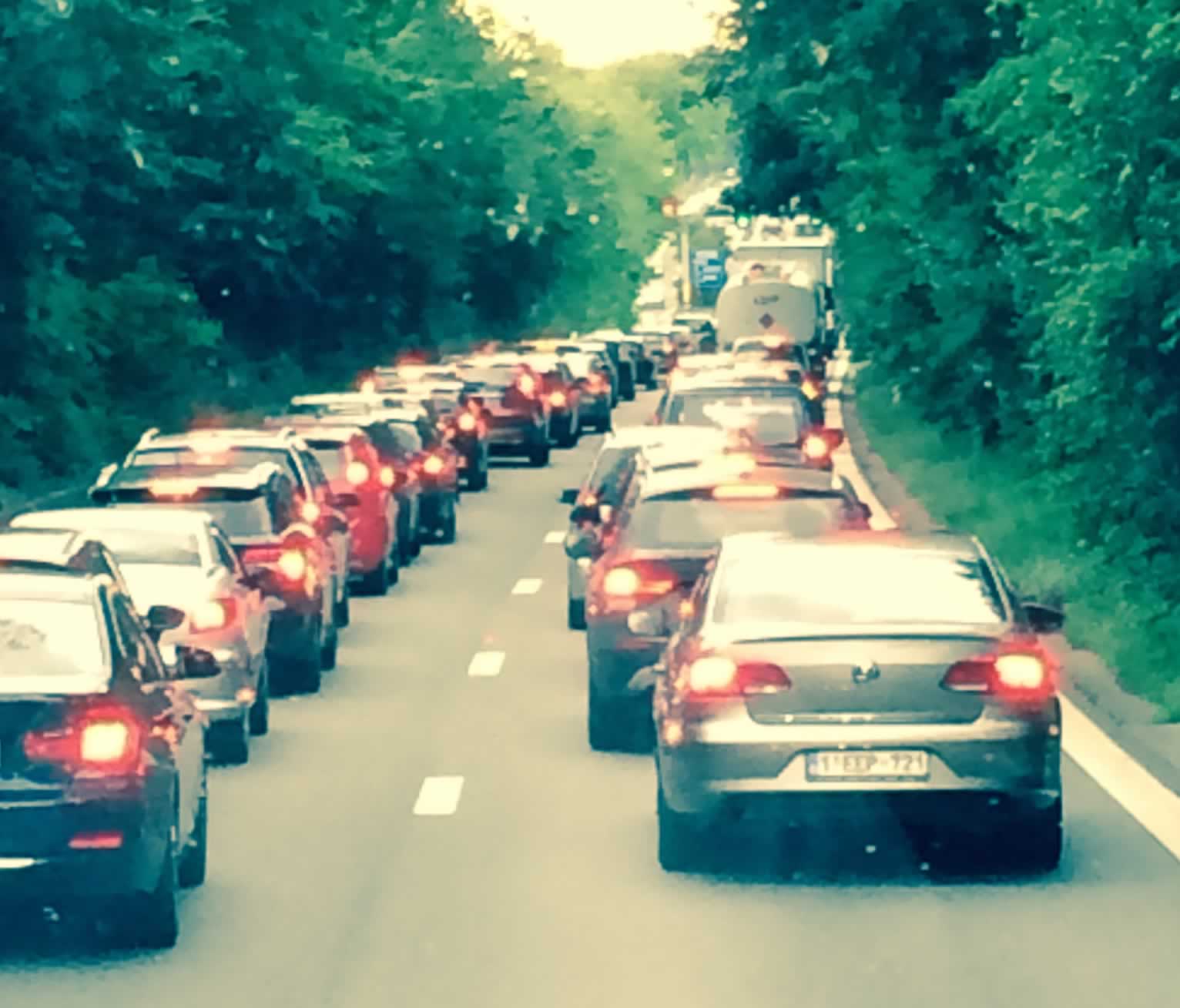 all we needed was a traffic jam