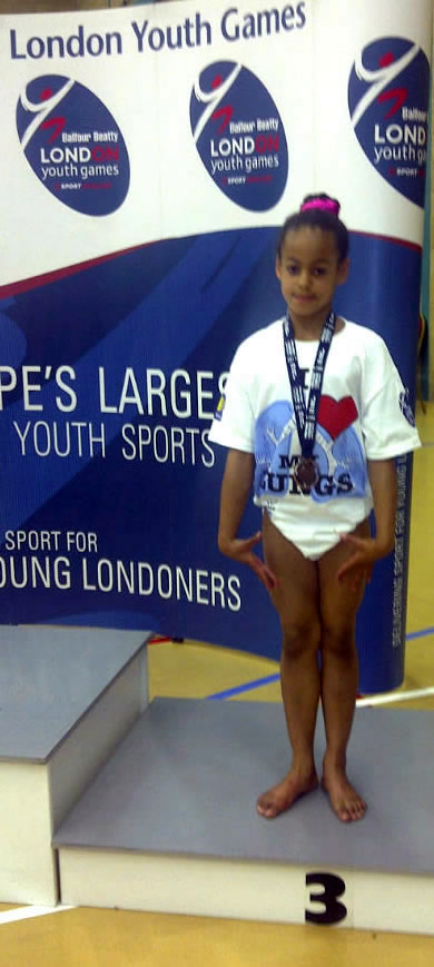 Ella on the Podium