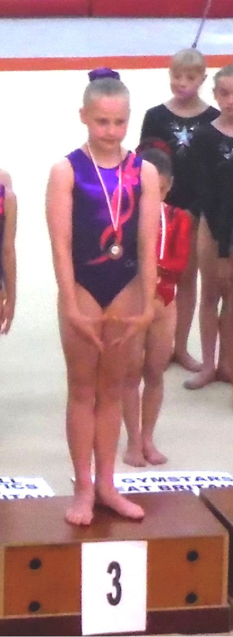 Evie on the podium