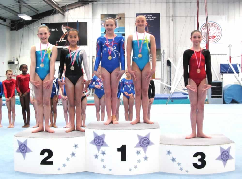 Ivy and Lily on the Podium